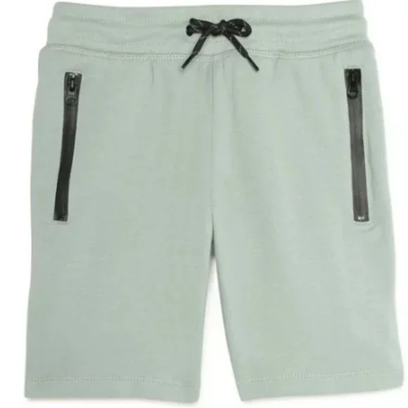 Wonder Nation Boys Lounge Shorts Size XXL18 Husky Green New - Picture 1 of 7